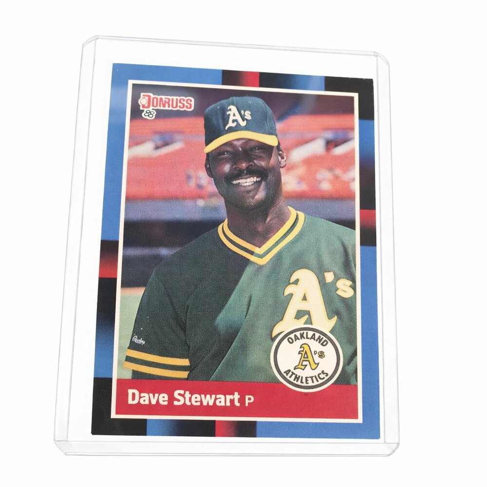 1988 Donruss Dave Stewart #— Oakland A’s | Vintage MLB Baseball Card | NM/Mint
